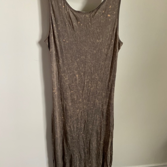 High-low Acid Wash Fringe Dress - Picture 3 of 3